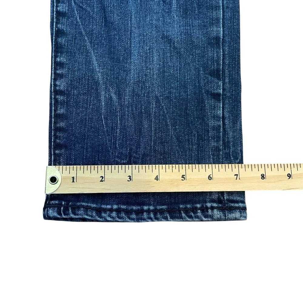 True Religion Jeans Mens 38X33 Blue Denim Geno Relaxed Slim Faded Casual